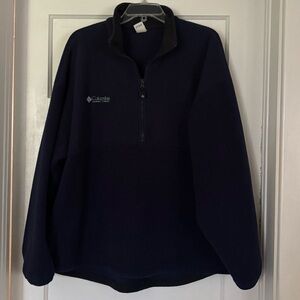 Columbia Men's Dark Blue Half-Zip Sweater